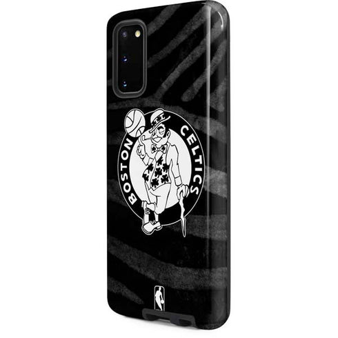 NBA Boston Celtics Black Animal Print Galaxy S20 Pro Case