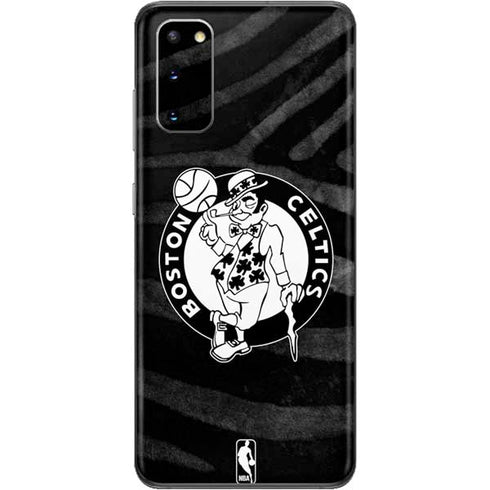 NBA Boston Celtics Black Animal Print Galaxy S20 Skin