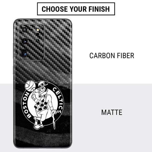 NBA Boston Celtics Black Animal Print Galaxy S20 Ultra 5G Skin