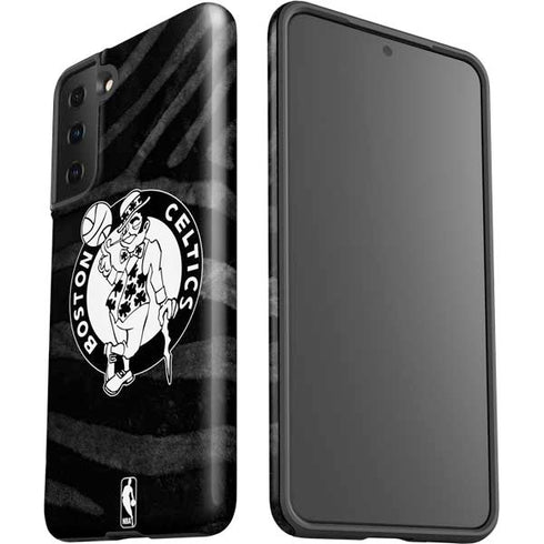 NBA Boston Celtics Black Animal Print Galaxy S21 Plus 5G Pro Case