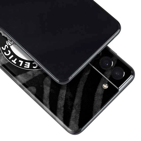 NBA Boston Celtics Black Animal Print Galaxy S21 Plus 5G Skin