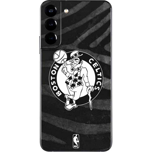 NBA Boston Celtics Black Animal Print Galaxy S22 Plus Skin