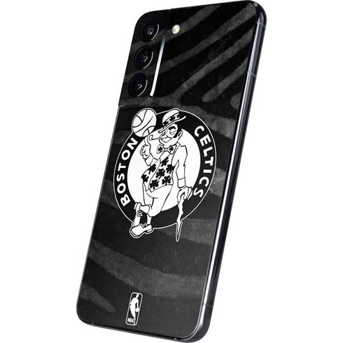 NBA Boston Celtics Black Animal Print Galaxy S22 Plus Skin