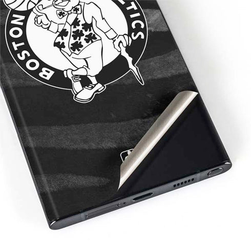 NBA Boston Celtics Black Animal Print Galaxy S22 Ultra Skin