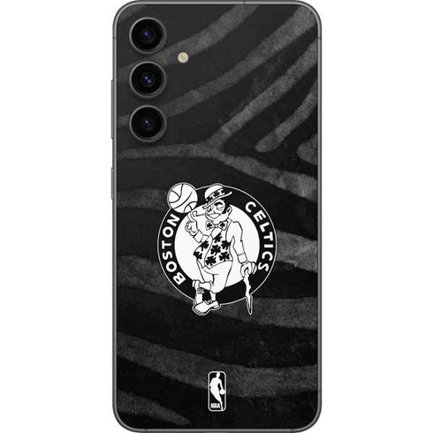 NBA Boston Celtics Black Animal Print Galaxy S23 FE Skin