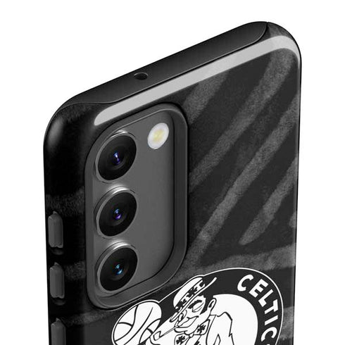 NBA Boston Celtics Black Animal Print Galaxy S23 Plus Pro Case