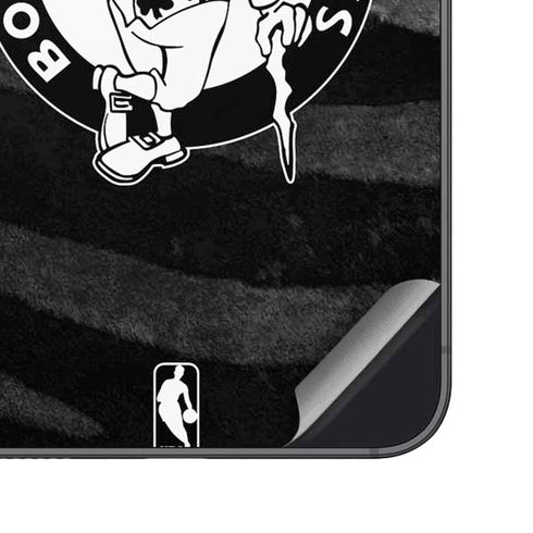 NBA Boston Celtics Black Animal Print Galaxy S23 Skin