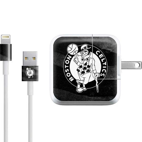 NBA Boston Celtics Black Animal Print iPad Charger (10W USB) Skin