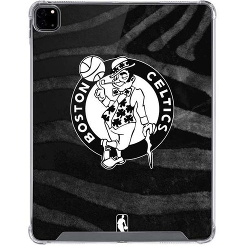 NBA Boston Celtics Black Animal Print iPad Pro 12.9in (2020) Clear Case