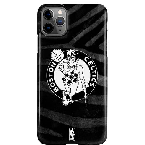 NBA Boston Celtics Black Animal Print iPhone 11 Pro Max Lite Case