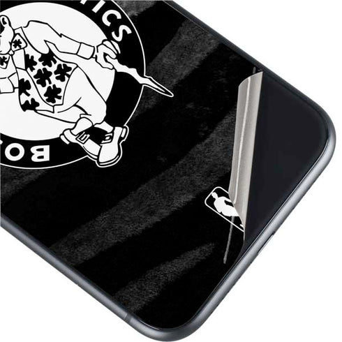 NBA Boston Celtics Black Animal Print iPhone 11 Skin