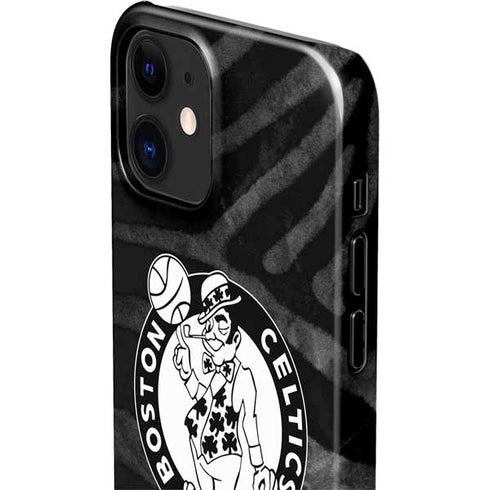 NBA Boston Celtics Black Animal Print iPhone 12 Mini Lite Case