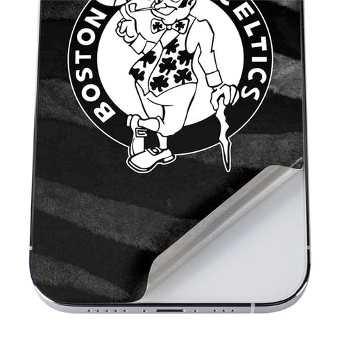 NBA Boston Celtics Black Animal Print iPhone 12 Pro Skin