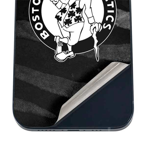 NBA Boston Celtics Black Animal Print iPhone 12 Skin