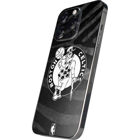 NBA Boston Celtics Black Animal Print iPhone 13 Pro Max Skin