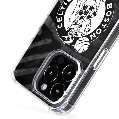 NBA Boston Celtics Black Animal Print iPhone 15 Pro Max MagSafe Case