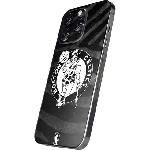 NBA Boston Celtics Black Animal Print iPhone 14 Pro Max Skin