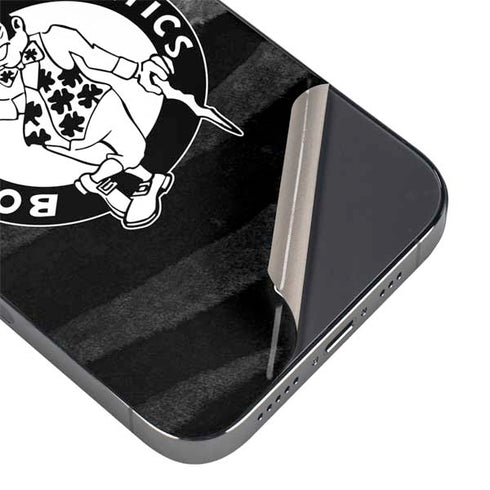 NBA Boston Celtics Black Animal Print iPhone 14 Pro Skin