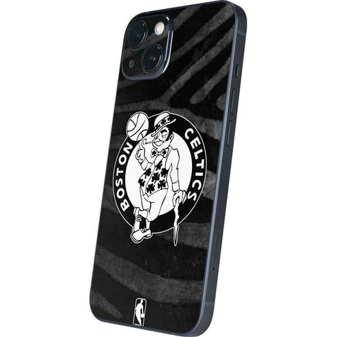 NBA Boston Celtics Black Animal Print iPhone 14 Skin