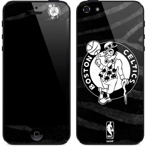 NBA Boston Celtics Black Animal Print iPhone 5/5s/5SE Skin