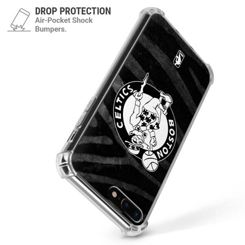 NBA Boston Celtics Black Animal Print iPhone 7/8 Plus Clear Case