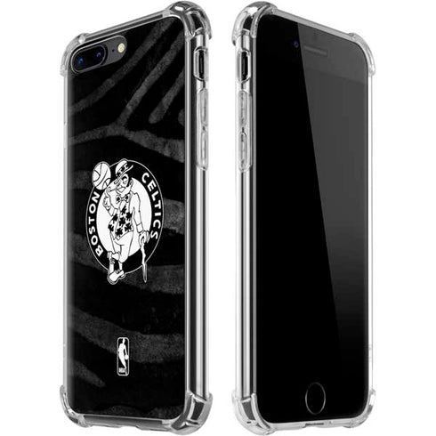 NBA Boston Celtics Black Animal Print iPhone 7/8 Plus Clear Case