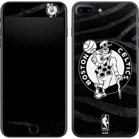 NBA Boston Celtics Black Animal Print iPhone 7 Plus Skin