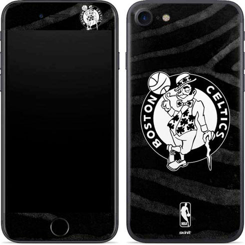 NBA Boston Celtics Black Animal Print iPhone 8 Skin