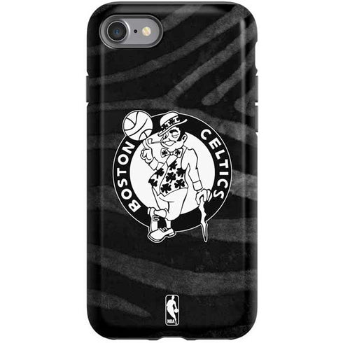 NBA Boston Celtics Black Animal Print iPhone SE (2nd & 3rd Gen) Pro Case