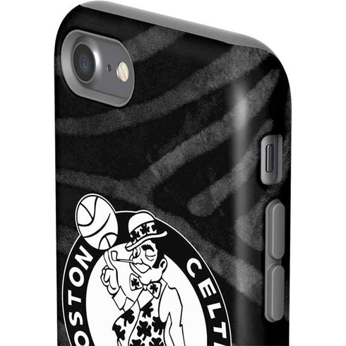 NBA Boston Celtics Black Animal Print iPhone SE (2nd & 3rd Gen) Pro Case