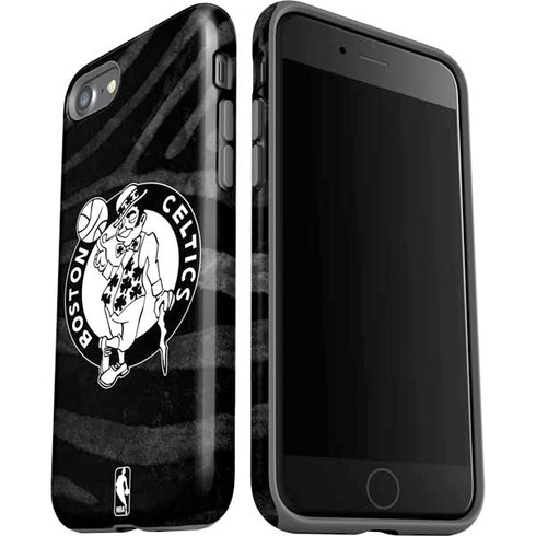 NBA Boston Celtics Black Animal Print iPhone SE (2nd & 3rd Gen) Pro Case
