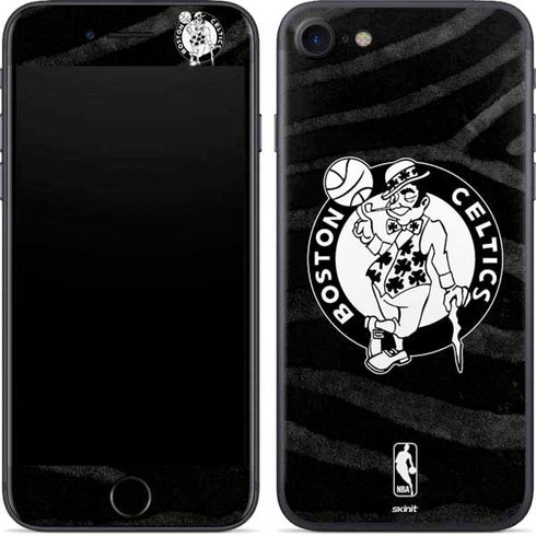 NBA Boston Celtics Black Animal Print iPhone SE (2nd & 3rd Gen) Skin