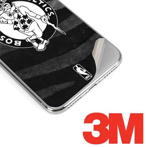 NBA Boston Celtics Black Animal Print iPhone XS Max Skin
