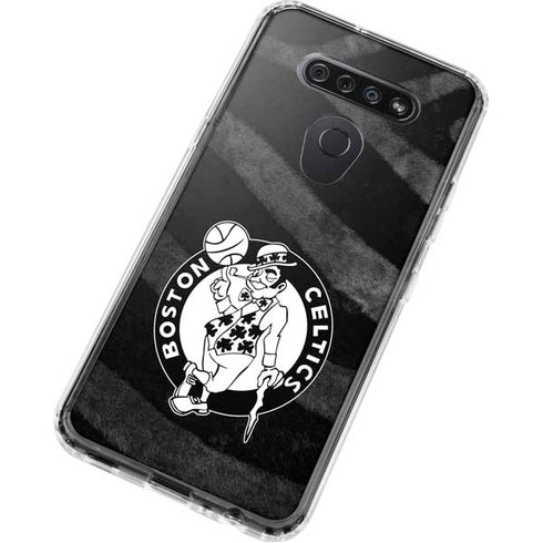 NBA Boston Celtics Black Animal Print LG K51/Q51 Clear Case