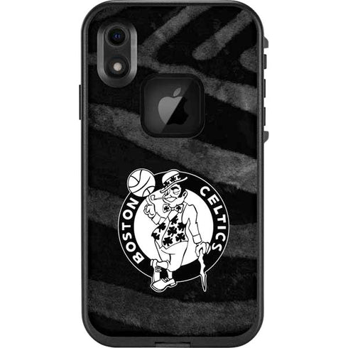 NBA Boston Celtics Black Animal Print LifeProof Fre iPhone Skin