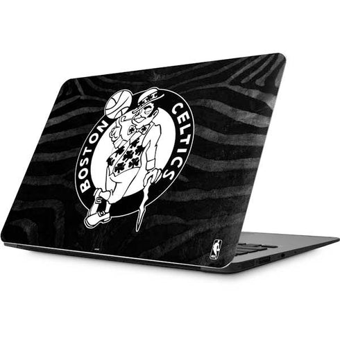 NBA Boston Celtics Black Animal Print Apple MacBook Skin