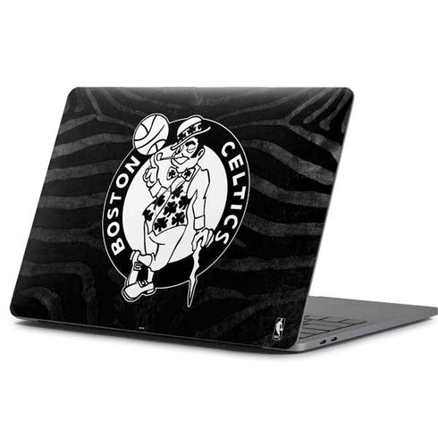 NBA Boston Celtics Black Animal Print Apple MacBook Pro 13-inch Skin