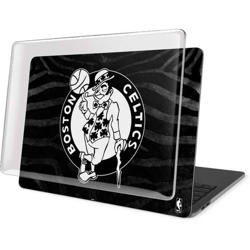 NBA Boston Celtics Black Animal Print MacBook Pro 13in (2020) Case plus Skin