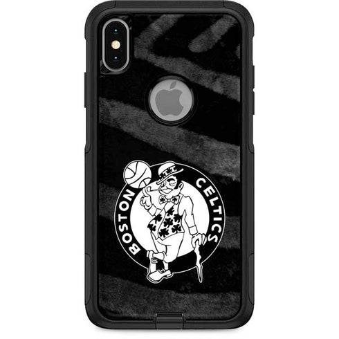 NBA Boston Celtics Black Animal Print Otterbox Commuter iPhone Skin