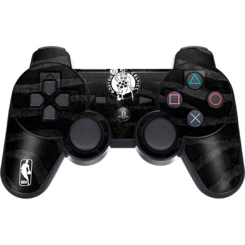 NBA Boston Celtics Black Animal Print PS3 Dual Shock wireless controller Skin
