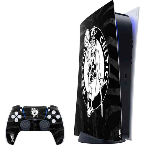 NBA Boston Celtics Black Animal Print PS5 Digital Edition Bundle Skin
