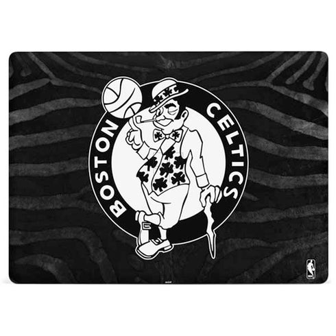 NBA Boston Celtics Black Animal Print Surface Laptop 3 13.5in Skin