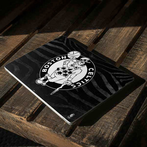 NBA Boston Celtics Black Animal Print Surface Laptop 3 13.5in Skin