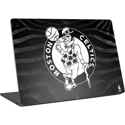 NBA Boston Celtics Black Animal Print Surface Laptop 4 15in Skin