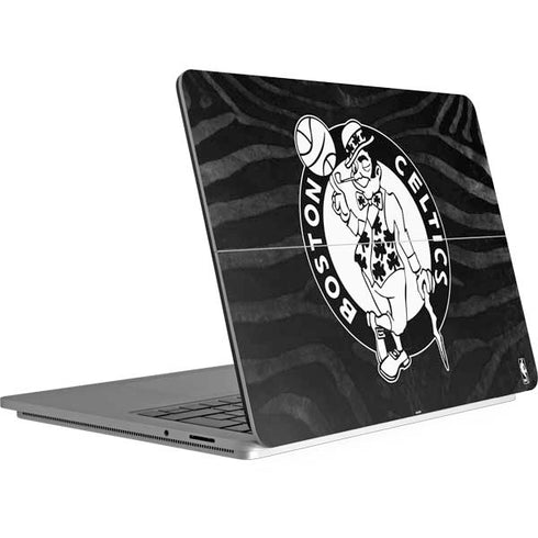 NBA Boston Celtics Black Animal Print Surface Laptop Studio Skin