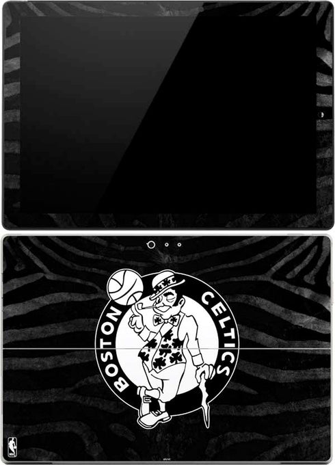 NBA Boston Celtics Black Animal Print Surface Pro 4 Skin
