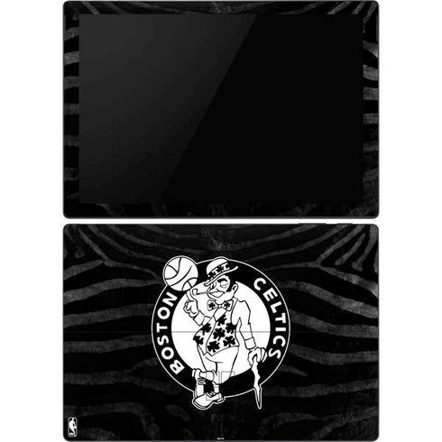 NBA Boston Celtics Black Animal Print Surface Pro 6 Skin