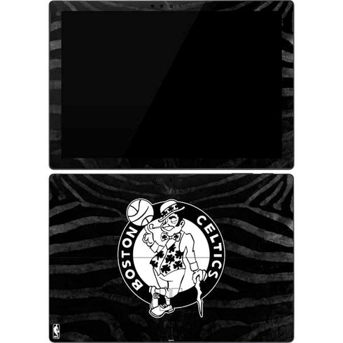 NBA Boston Celtics Black Animal Print Surface Pro 7 Skin