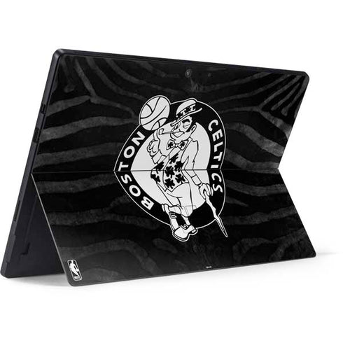 NBA Boston Celtics Black Animal Print Surface Pro 7 Skin
