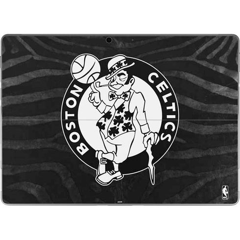 NBA Boston Celtics Black Animal Print Surface Pro 9 Skin